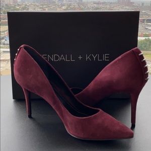 Kendall and Kylie Burgundy Heels